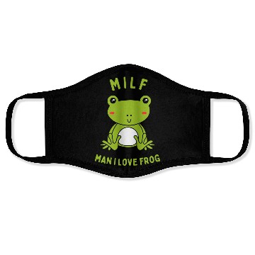 Discover MILF Man I Love Frog Face Masks