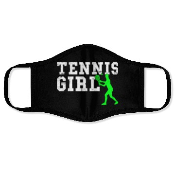 Discover tennis girl Face Masks