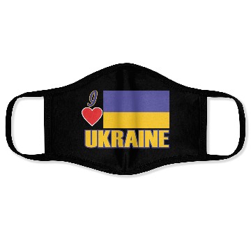 Discover i love ukraine Face Masks