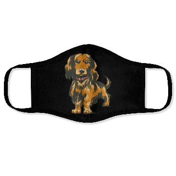 Discover Cute dachshund dog Face Masks