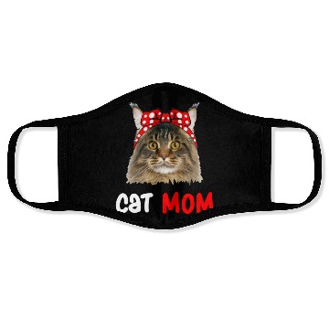 Discover Cat Mom Face Masks
