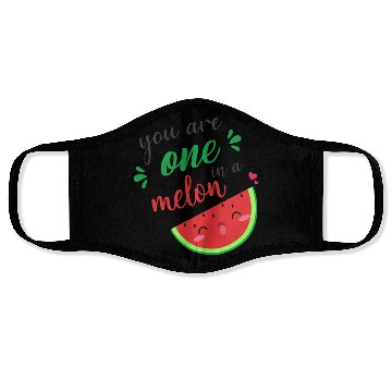 Discover you are one in a melon- cute watermelon Face Masks