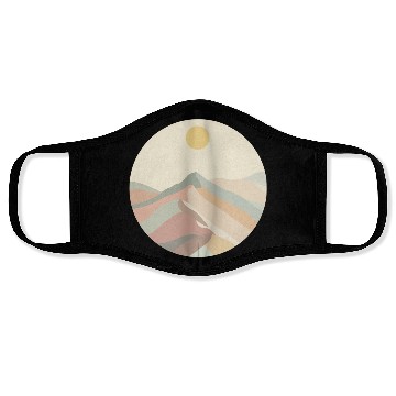 Discover Sunset Mountains Face Masks