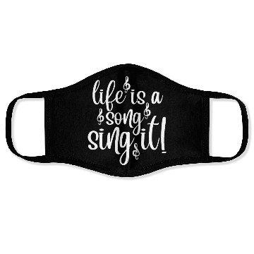 Discover Life is a Song Sing It Face Masks