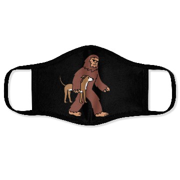 Discover Bigfoot Sasquatch Walking Greyhound Face Masks