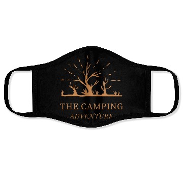 Discover the camping advanture Face Masks