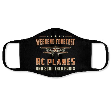 Discover RC Plane Aircraft Pilot Weekend Forecast RC Planes Face Masks