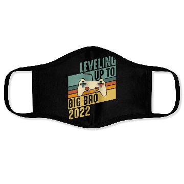 Discover Level up Big Brother 2022 Baby Gamer Boy Baby Face Masks