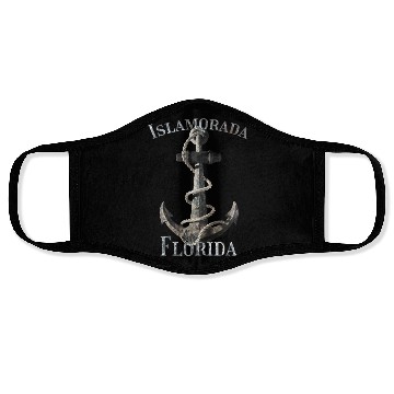 Discover Islamorada Florida Keys Nautical Anchor Sailing Face Masks