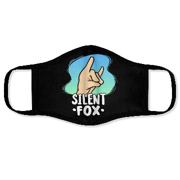 Discover Teacher Silent Fox For Quiet Student In Class Face Masks