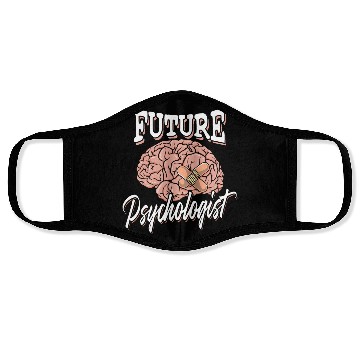 Discover Future psychologist - therapy psychology brain Face Masks