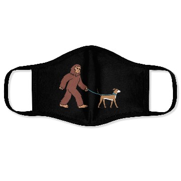 Discover Bigfoot Sasquatch Walking Greyhound Face Masks