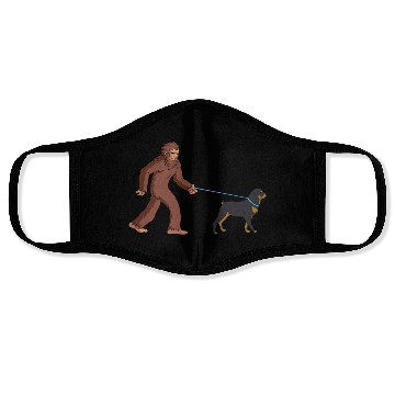 Discover Bigfoot Sasquatch Walking Rottweiler Face Masks