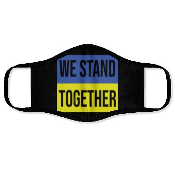 Discover Ukraine We Stand Together Face Masks