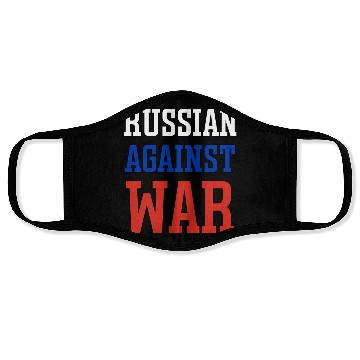 Discover Russian Against war outline Face Masks