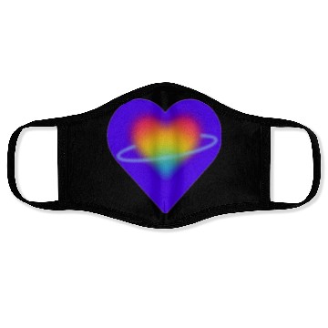 Discover rainbow heart pride Face Masks
