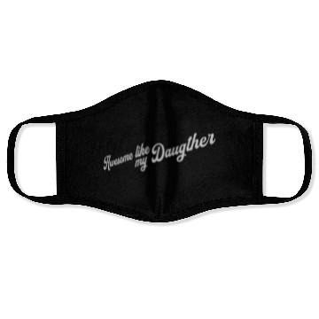 Discover Awesome Like My Daughter Face Masks