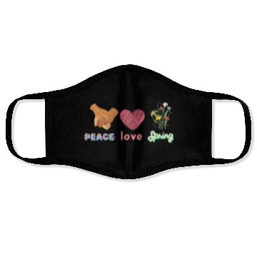 Discover peace, love,summer lover Face Masks