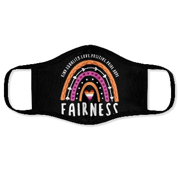 Discover Fairness Lesbian Pride Rainbow Face Masks