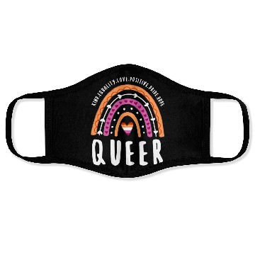 Discover Queer Lesbian Pride Rainbow Face Masks