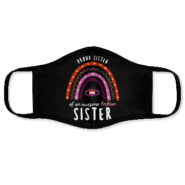 Discover Rainbow Sister Lesbian Sister Face Masks