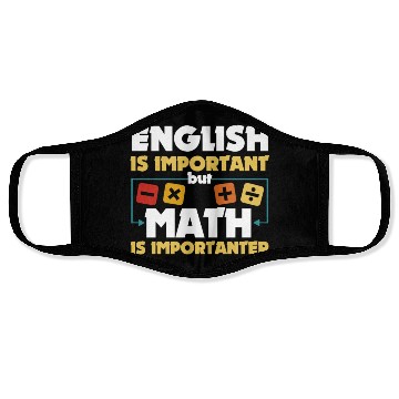 Discover Funny Math Art Student Pun Mathematics Lovers Cool Face Masks