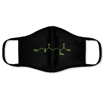 Discover Tea Theanine Molecular Chemical Formula Face Masks