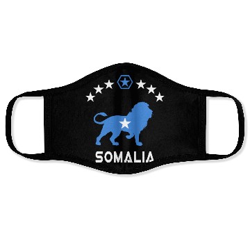 Discover Somalia Lion Design Face Masks