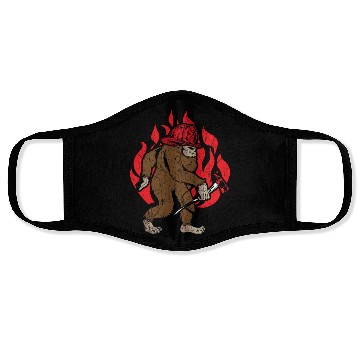 Discover Firefighting Fireman Firefighter Fire Bigfoot Face Masks
