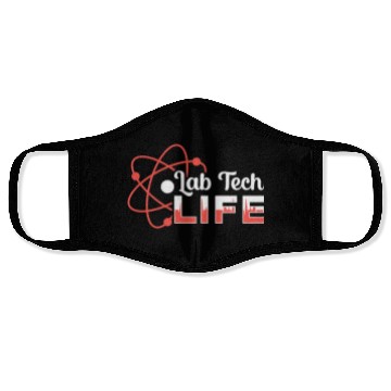 Discover Lab Tech Life Laboratory Science Technician Gift Face Masks