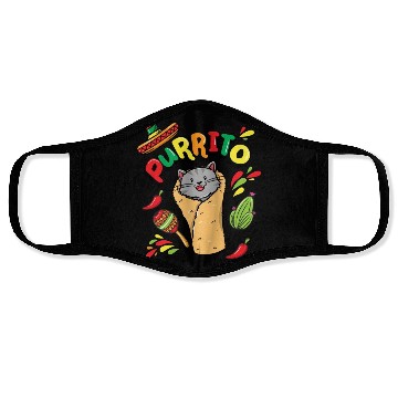 Discover PURRRITO Cat Face Masks, Cat Lovers Face Masks, Cat Owners