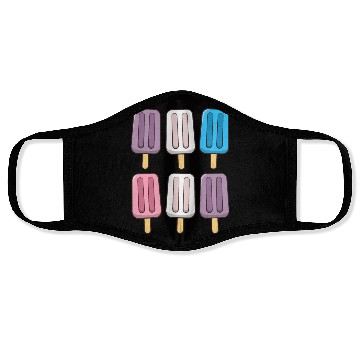 Discover Intersex Flag Popsicles 4th of July Subtle Pride Face Masks