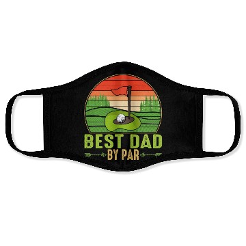 Discover Best Dad By Par Golfing Fathers Day Matching Face Masks