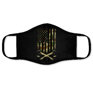 Discover American Camouflage Throwing Axes - US Flag Axe Face Masks