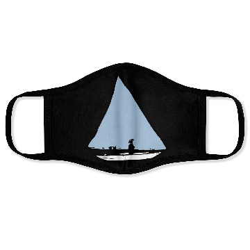 Discover Blue Sailing boat Face Masks