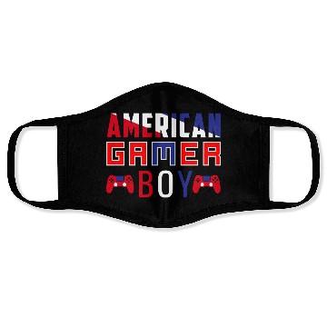 Discover American gamer boy, Flag Video Game Boys Kids Teen Face Masks