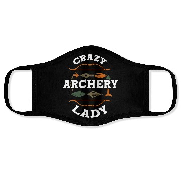 Discover Crazy Archery Lady Archer Face Masks