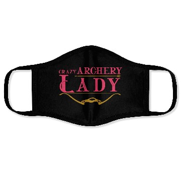 Discover Crazy Archery Lady Archer Face Masks