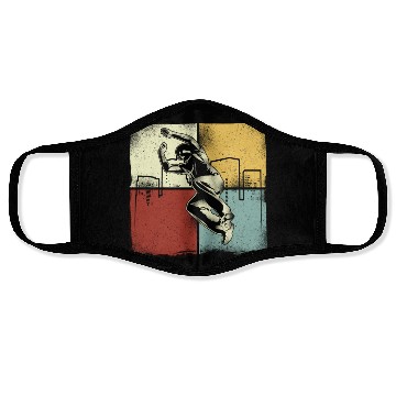 Discover Parkour Free Running Traceur Retro Face Masks