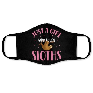 Discover Sloth Sloths, Girl, Trees Face Masks