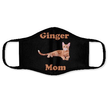 Discover Ginger Cat Mom Face Masks