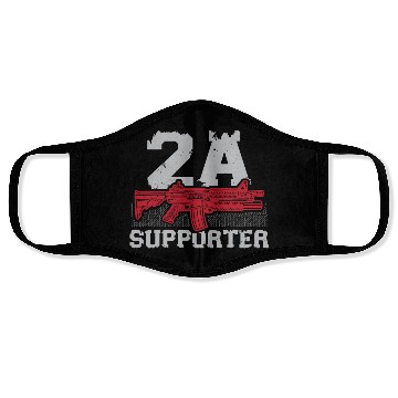 Discover Second Amendment Supporter Gun Rights America Face Masks