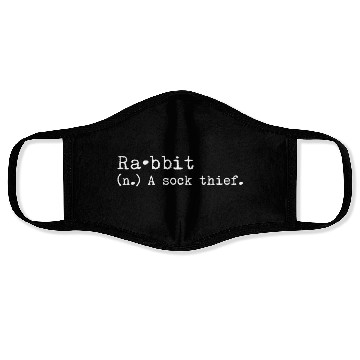 Discover A Sock Thief Rabbit Face Masks
