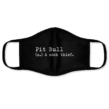 Discover A Sock Thief Pit Bull Face Masks