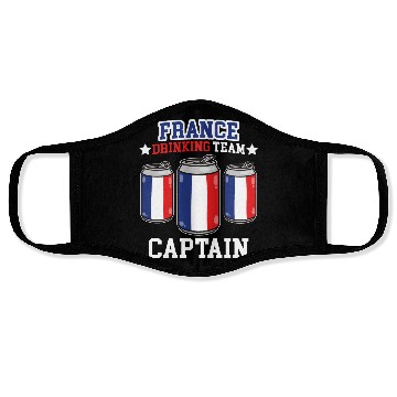 Discover France Drinking Team captain Face Masks