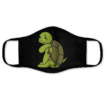 Discover I Love Mom Tattoo Turtle Face Masks