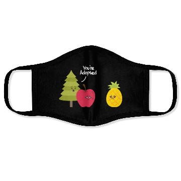 Discover You're Adopted Pineapple Adoption Face Masks