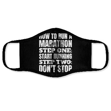 Discover How To Run Marathon - Marathon Racer Face Masks