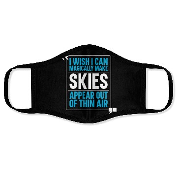 Discover Skiing Skier Ski Face Masks
