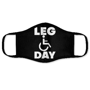 Discover Leg Day Handicapped Wheelchair 15 Face Masks
